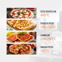 Piec do pizzy podwójny z szamotem na 8 pizz śr. 33 cm 400 V 8400 W