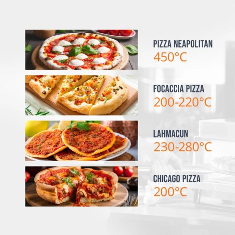 Piec do pizzy podwójny z szamotem na 8 pizz śr. 33 cm 400 V 8400 W Piec do pizzy podwójny z szamotem na 8 pizz śr. 33 cm 400 V 8400 W
