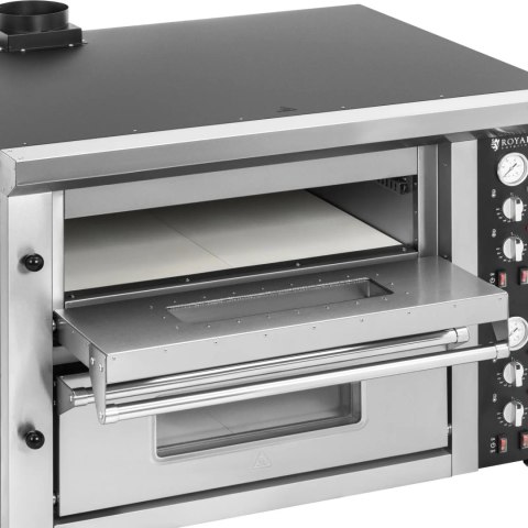 Piec do pizzy podwójny z szamotem na 8 pizz śr. 33 cm 400 V 8400 W Piec do pizzy podwójny z szamotem na 8 pizz śr. 33 cm 400 V 8400 W