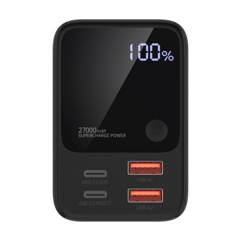 Powerbank stacja zasilania 27000 mAh 2x USB-A 2x USB-C 100W - czarny Powerbank stacja zasilania 27000 mAh 2x USB-A 2x USB-C 100W - czarny