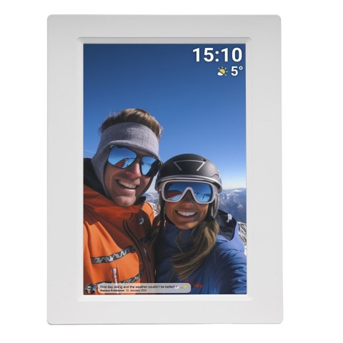 Ramka cyfrowa 10.1'' 16GB microSD Frameo PFF-1015W - biała Ramka cyfrowa 10.1'' 16GB microSD Frameo PFF-1015W - biała