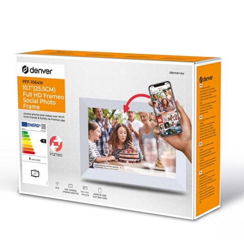 Ramka cyfrowa 10.1'' 16GB microSD WiFi głośnik MP4 Frameo PFF-1064W - biała Ramka cyfrowa 10.1'' 16GB microSD WiFi głośnik MP4 Frameo PFF-1064W - biała