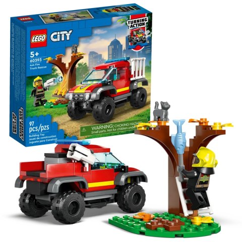 60393 - LEGO City - Wóz strażacki 4x4 - misja ratunkowa 60393 - LEGO City - Wóz strażacki 4x4 - misja ratunkowa