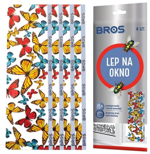 BROS - lep na okno 4-pak - 10 op. BROS - lep na okno 4-pak - 10 op.