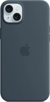 Apple iPhone 15 Plus Silicone Case storm blue Apple iPhone 15 Plus Silicone Case storm blue