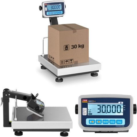 Waga platformowa magazynowa zalegalizowana BEKO+ TEM RS232 30kg / 10g Waga platformowa magazynowa zalegalizowana BEKO+ TEM RS232 30kg / 10g