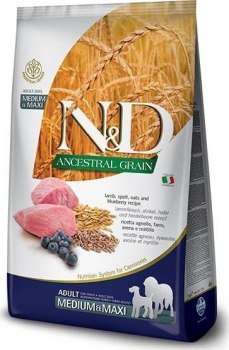 Farmina N&D Ancestral Grain sucha karma dla psów ras średnich i dużych z jagnięciną 12kg Farmina N&D Ancestral Grain sucha karma dla psów ras średnich i dużych z jagnięciną 12kg