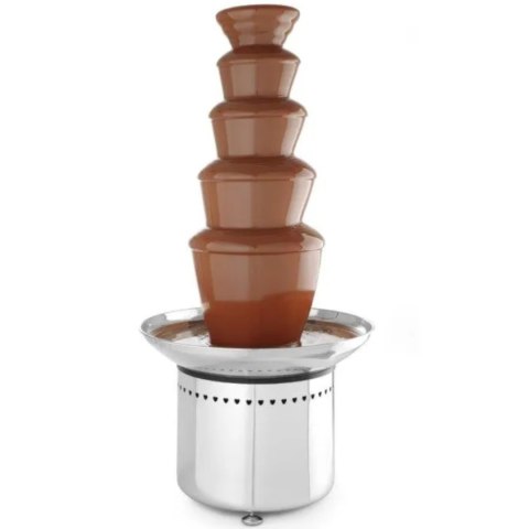 Fontanna do czekolady fondue 5 poziomów stalowa 265 W - Hendi 274156 Fontanna do czekolady fondue 5 poziomów stalowa 265 W - Hendi 274156
