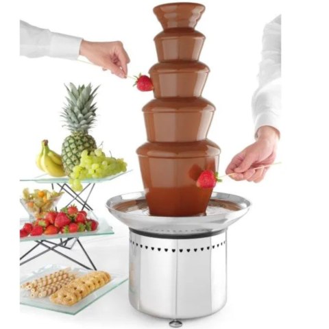 Fontanna do czekolady fondue 5 poziomów stalowa 265 W - Hendi 274156 Fontanna do czekolady fondue 5 poziomów stalowa 265 W - Hendi 274156