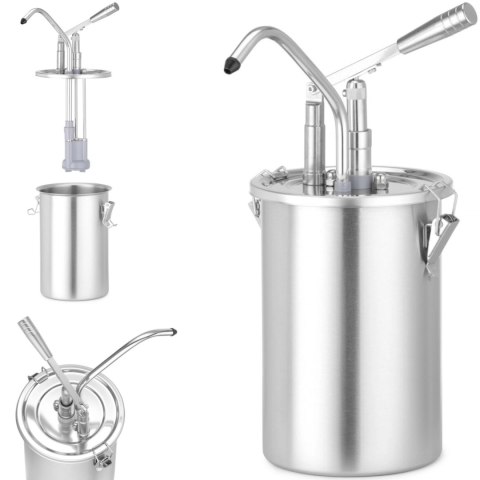 Pojemnik do sosów z dyspenserem STAL 4.5 l - Hendi 558102 Pojemnik do sosów z dyspenserem STAL 4.5 l - Hendi 558102