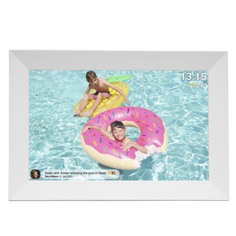 Ramka cyfrowa 10.1'' 16GB microSD WiFi głośnik MP4 Frameo PFF-1024W - biała Ramka cyfrowa 10.1'' 16GB microSD WiFi głośnik MP4 Frameo PFF-1024W - biała