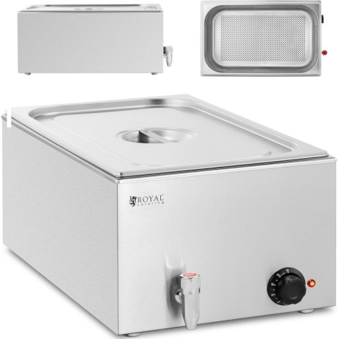 Bemar podgrzewacz elektryczny z kranem GN 1/1 640 W Bemar podgrzewacz elektryczny z kranem GN 1/1 640 W