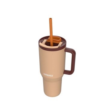 Kambukka Rio Tumbler Almond Dream 950ml brązowy Kambukka Rio Tumbler Almond Dream 950ml brązowy