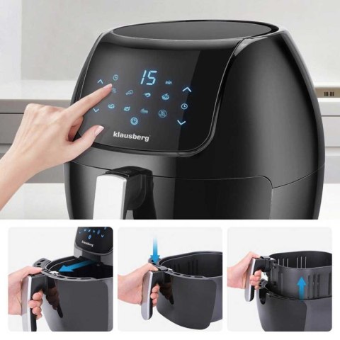 FRYTOWNICA BEZTŁUSZCZOWA 1800W 7,7L KLAUSBERG KB-7495 FRYTOWNICA BEZTŁUSZCZOWA 1800W 7,7L KLAUSBERG KB-7495