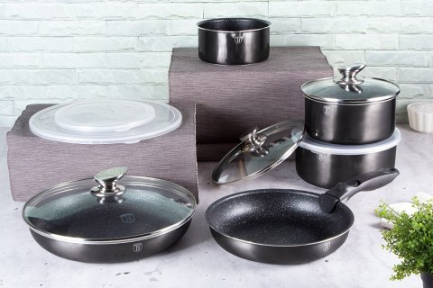 Zestaw garnków Click&Cook Berlinger Haus BH-6910 CARBON PRO Zestaw garnków Click&Cook Berlinger Haus BH-6910 CARBON PRO