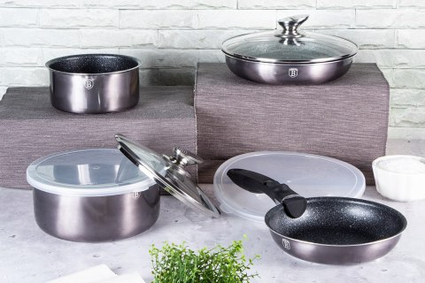 ZESTAW GARNKÓW GRANITOWYCH BERLINGER HAUS BH-6918 CARBON PRO ZESTAW GARNKÓW GRANITOWYCH BERLINGER HAUS BH-6918 CARBON PRO