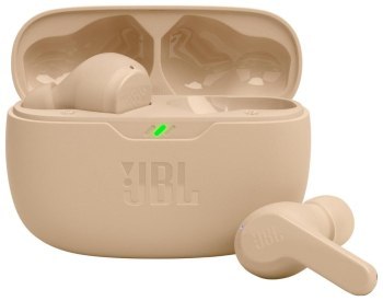 Słuchawki - JBL Vibe Beam Beżowe
