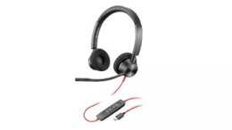 Słuchawki przewodowe HP Poly Blackwire 3320 Stereo Microsoft Teams USB-C + Adapter USB-C/A -8X220AA