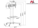 Uchwyt - MACLEAN STAND WÓZEK DO TV NA KÓŁKACH MC-661