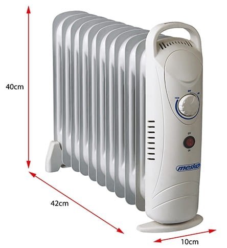 Grzejnik Olejowy (11 żeberek) 1200W MESKO MS 7806 Grzejnik Olejowy (11 żeberek) 1200W MESKO MS 7806