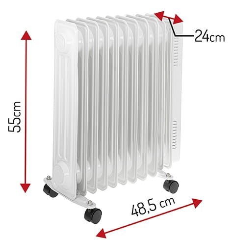 Grzejnik Olejowy (11 żeberek) 2500W ADLER AD 7817 Grzejnik Olejowy (11 żeberek) 2500W ADLER AD 7817