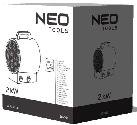 Nagrzewnica Elektryczna 2kW Przemysłowa Nagrzewnica Elektryczna 2kW Przemysłowa