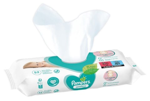 PAMPERS Chusteczki Nawilżane Sensitive 52 szt. - 12 op. PAMPERS Chusteczki Nawilżane Sensitive 52 szt. - 12 op.