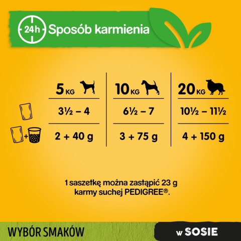 PEDIGREE Mixed Selection with Vegetables Sos Ind/Jag/Woł/Kur 40x100g PEDIGREE Mixed Selection with Vegetables Sos Ind/Jag/Woł/Kur 40x100g