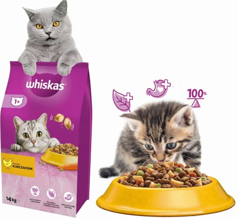 WHISKAS Sucha Kurczak 14kg WHISKAS Sucha Kurczak 14kg