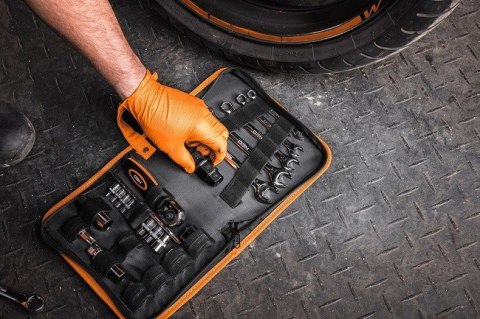 ZESTAW NARZĘDZI DO MOTOCYKLA 25 SZT.MIĘKKIE ETUI ZESTAW NARZĘDZI DO MOTOCYKLA 25 SZT.MIĘKKIE ETUI