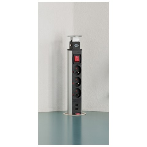 Listwa zasilająca Tower Power 3 gniazda 2 usb 2m Brennenstuhl 1396201013 Listwa zasilająca Tower Power 3 gniazda 2 usb 2m Brennenstuhl 1396201013