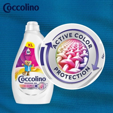 Coccolino Color XL Żel Do Prania Kolorowych Tkanin 68 Prań 2,72l Coccolino Color XL Żel Do Prania Kolorowych Tkanin 68 Prań 2,72l