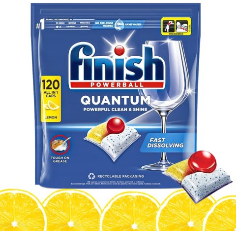 FINISH Kapsułki Quantum All-in-1 120 Lemon FINISH Kapsułki Quantum All-in-1 120 Lemon