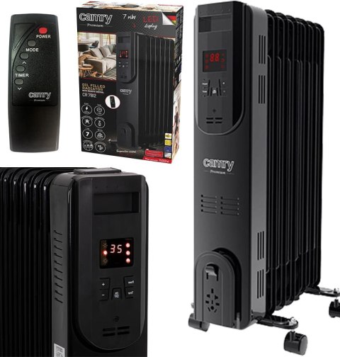 Grzejnik Olejowy Czarny (7 żeberek) 1500W CAMRY CR 7812 Grzejnik Olejowy Czarny (7 żeberek) 1500W CAMRY CR 7812
