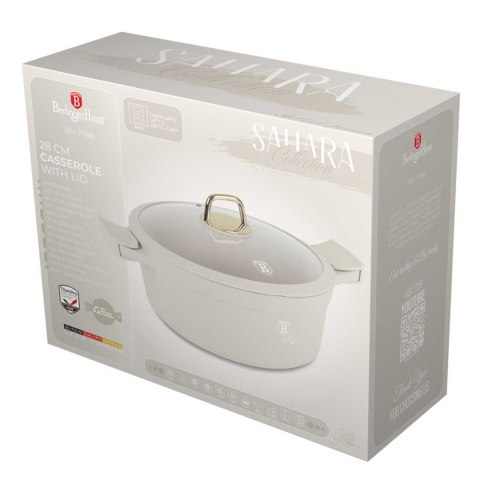 GARNEK TYTANOWY Z POKRYWĄ 28cm BERLINGER HAUS BH-7788 SAHARA GARNEK TYTANOWY Z POKRYWĄ 28cm BERLINGER HAUS BH-7788 SAHARA