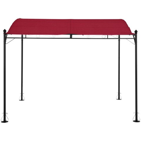 Zadaszenie ogrodowe altana wolnostojąca 2.6 x 3 x 2.5 m czerwona Zadaszenie ogrodowe altana wolnostojąca 2.6 x 3 x 2.5 m czerwona