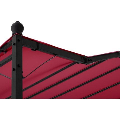 Zadaszenie ogrodowe altana wolnostojąca 2.6 x 3 x 2.5 m czerwona Zadaszenie ogrodowe altana wolnostojąca 2.6 x 3 x 2.5 m czerwona