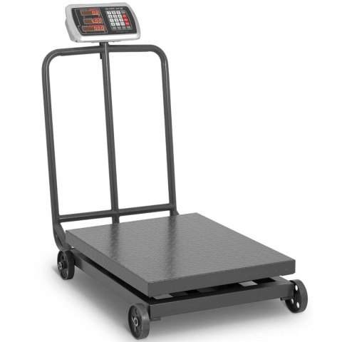Waga platformowa przemysłowa na kółkach 600 kg / 100 g LCD Waga platformowa przemysłowa na kółkach 600 kg / 100 g LCD
