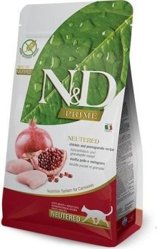 FARMINA N&D PRIME CAT NEUTERED CHICKEN & POMEGRANATE ADULT - sucha karma dla kota - 5kg