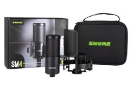 Shure SM4-K-KIT - Mikrofon pojemnościowy zewnętrznie polaryzowany uchwyt popfiltr etui
