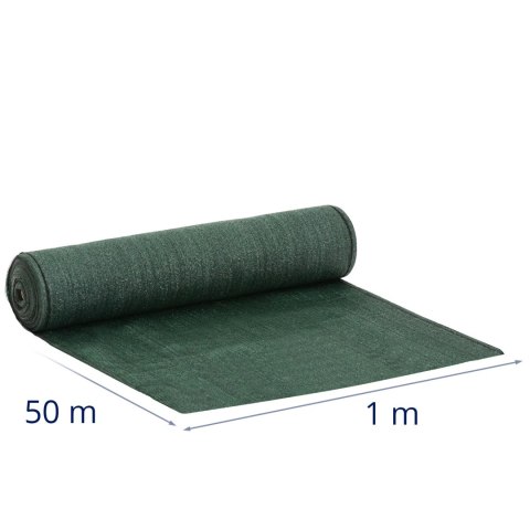 Siatka cieniująca maskująca do ogrodzenia HDPE 50 x 1 m 150 g/m2 - zestaw Siatka cieniująca maskująca do ogrodzenia HDPE 50 x 1 m 150 g/m2 - zestaw