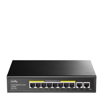 Switch CUDY GS1010PE 8-Port Gigabit PoE+ 120W 2xGbE Uplink Switch CUDY GS1010PE 8-Port Gigabit PoE+ 120W 2xGbE Uplink