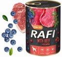 Zestaw 48x400g Karma Mokra Dla Psów RAFI MIX Smaków (Jagnięcina, Wołowina)