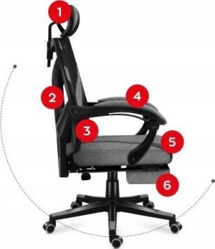 Fotel - Huzaro Combat 5.0 Grey Fotel - Huzaro Combat 5.0 Grey