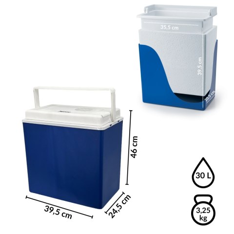 Lodówka samochodowa elektryczna 30L KAMAI ICEGO, zasilanie 12-230V, niebieska Lodówka samochodowa elektryczna 30L KAMAI ICEGO, zasilanie 12-230V, niebieska