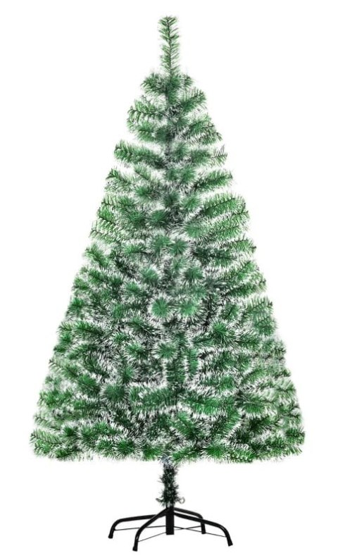 Choinka Sztuczna Zielono-Biała 416 Gałęzi 150 cm PAKO 830-123 Choinka Sztuczna Zielono-Biała 416 Gałęzi 150 cm PAKO 830-123