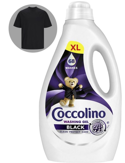 Zestaw 3 Płynów Coccolino XL Żel 68 Prań 2,72l Black + Color + White Zestaw 3 Płynów Coccolino XL Żel 68 Prań 2,72l Black + Color + White