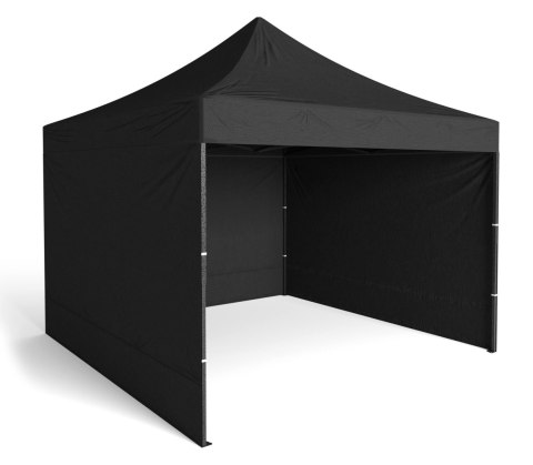 Pawilon handlowy ekspresowy 3x3 m 3 ściany czarny Pawilon handlowy ekspresowy 3x3 m 3 ściany czarny