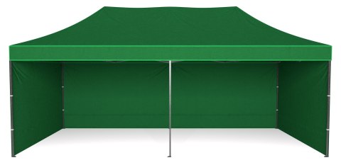 Pawilon handlowy ekspresowy - 3x6 m - 3 ściany - zielony Pawilon handlowy ekspresowy - 3x6 m - 3 ściany - zielony
