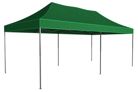 Pawilon handlowy ekspresowy - 3x6 m - 3 ściany - zielony Pawilon handlowy ekspresowy - 3x6 m - 3 ściany - zielony
